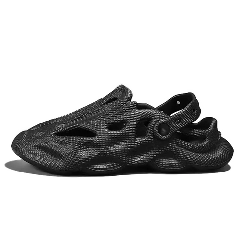The Storm - Men Black Clogs/Sandals with Adjustable Back Strap | Comfortable & Lightweight| Stylish & Anti-Skid| Waterproof