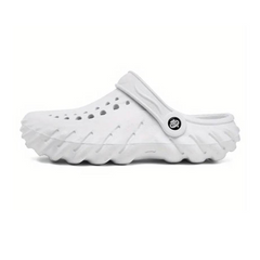 The Ocean - Men White Clogs/Sandals with Adjustable Back Strap | Comfortable & Lightweight| Stylish & Anti-Skid| Waterproof