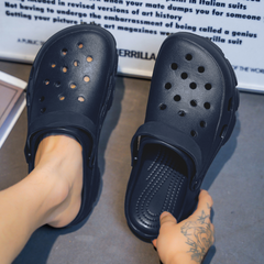 The Paradise - Men Navy Clogs/Sandals with Adjustable Back Strap | Comfortable & Lightweight| Stylish & Anti-Skid| Waterproof