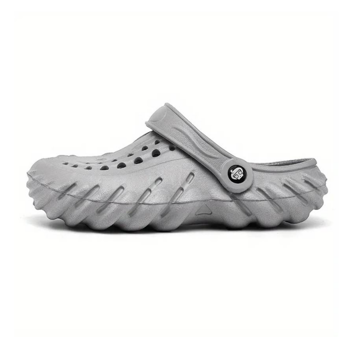 The Ocean - Men Grey Clogs/Sandals with Adjustable Back Strap | Comfortable & Lightweight| Stylish & Anti-Skid| Waterproof