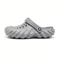 The Ocean - Men Grey Clogs/Sandals with Adjustable Back Strap | Comfortable & Lightweight| Stylish & Anti-Skid| Waterproof