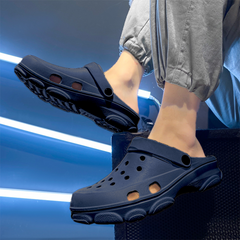 The Paradise - Men Navy Clogs/Sandals with Adjustable Back Strap | Comfortable & Lightweight| Stylish & Anti-Skid| Waterproof