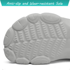The Paradise - Men Grey Clogs/Sandals with Adjustable Back Strap | Comfortable & Lightweight| Stylish & Anti-Skid| Waterproof