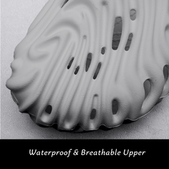 The Waves - Men Grey Clogs/Sandals with Adjustable Back Strap | Comfortable & Lightweight| Stylish & Anti-Skid| Waterproof
