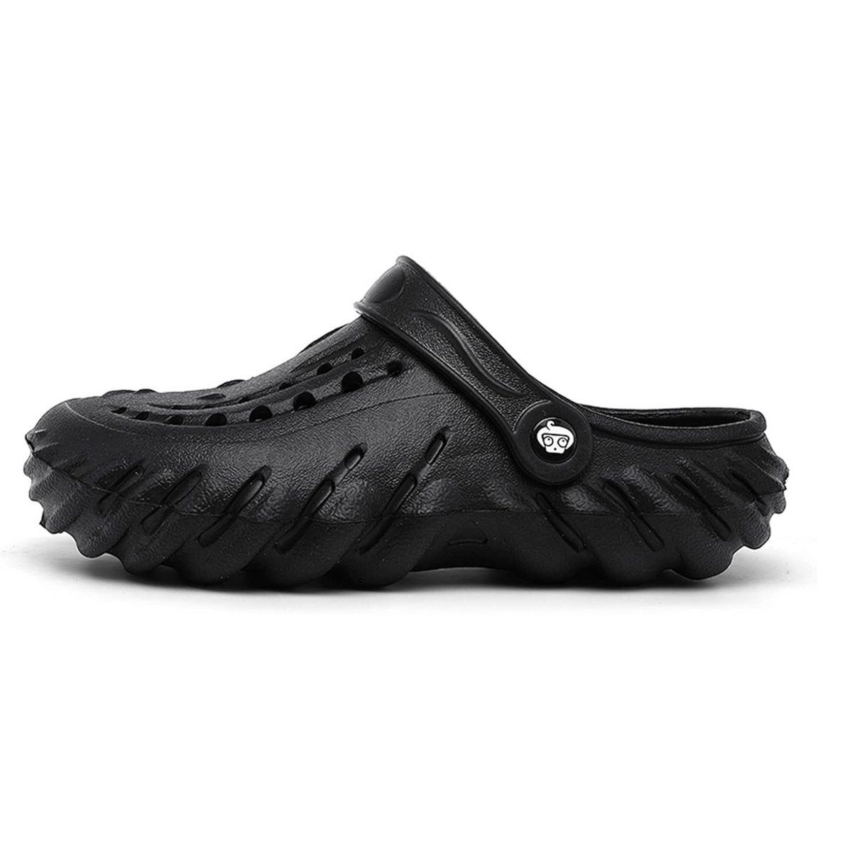 The Ocean - Men Black Clogs/Sandals with Adjustable Back Strap | Comfortable & Lightweight| Stylish & Anti-Skid| Waterproof
