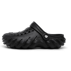 The Ocean - Men Black Clogs/Sandals with Adjustable Back Strap | Comfortable & Lightweight| Stylish & Anti-Skid| Waterproof
