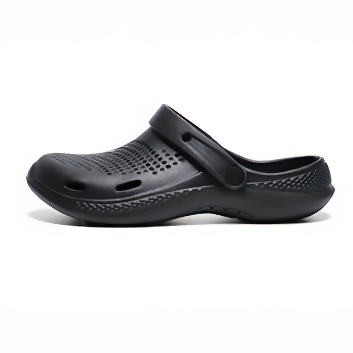 The Seagulls - Men Black Clogs/Sandals with Adjustable Back Strap | Comfortable & Lightweight| Stylish & Anti-Skid| Waterproof