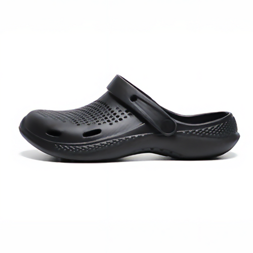 The Seagulls - Men Black Clogs/Sandals with Adjustable Back Strap | Comfortable & Lightweight| Stylish & Anti-Skid| Waterproof