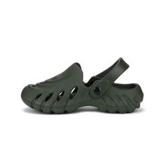 The Sunshine - Men Army green Clogs/Sandals with Adjustable Back Strap | Comfortable & Lightweight| Stylish & Anti-Skid| Waterproof