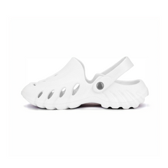 The Sunshine - Men White Clogs/Sandals with Adjustable Back Strap | Comfortable & Lightweight| Stylish & Anti-Skid| Waterproof