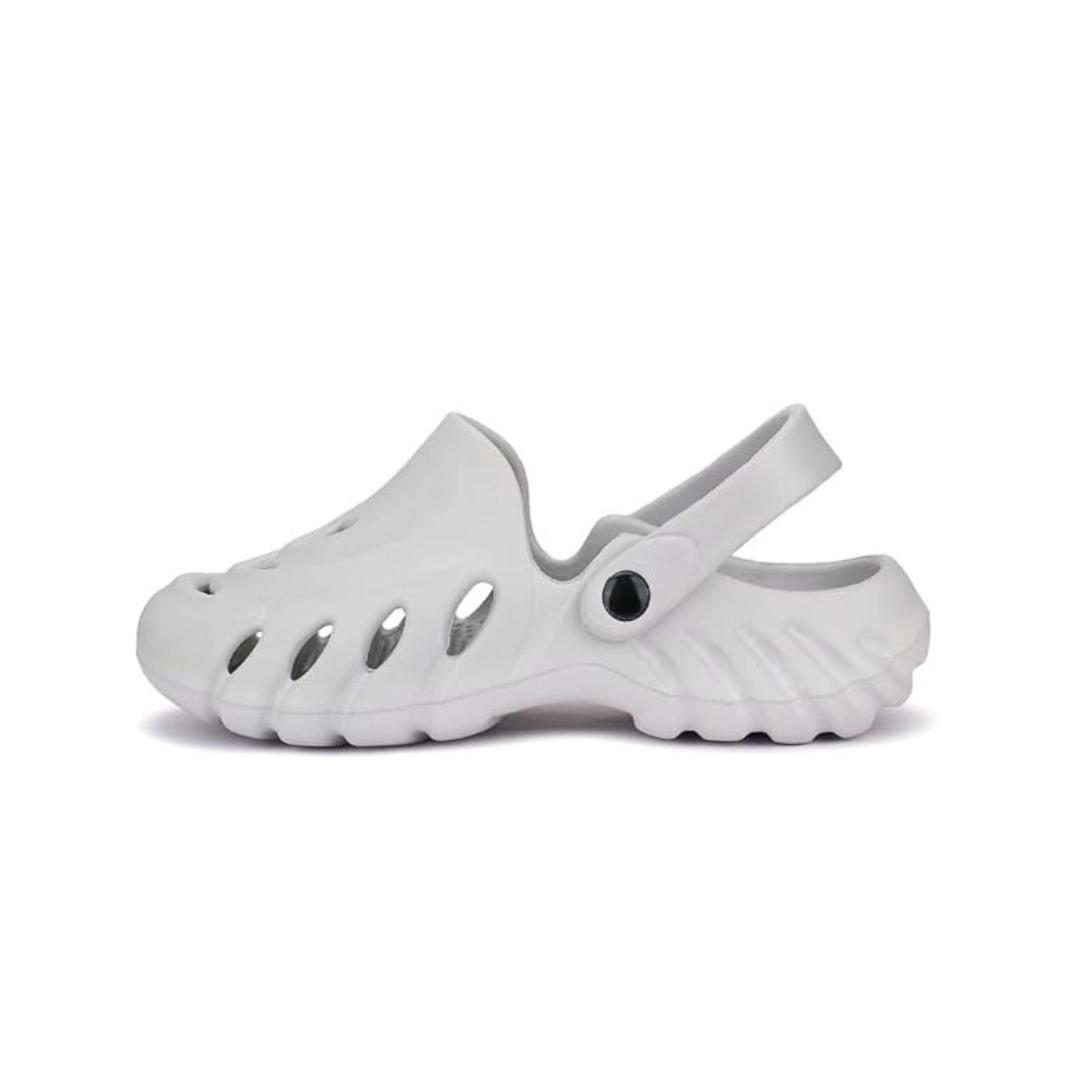 The Sunshine - Men Grey Clogs/Sandals with Adjustable Back Strap | Comfortable & Lightweight| Stylish & Anti-Skid| Waterproof
