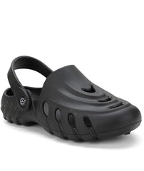 The Sunshine - Men Black Clogs/Sandals with Adjustable Back Strap | Comfortable & Lightweight| Stylish & Anti-Skid| Waterproof
