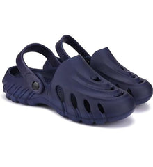 The Sunshine - Men Navy Clogs/Sandals with Adjustable Back Strap | Comfortable & Lightweight| Stylish & Anti-Skid| Waterproof