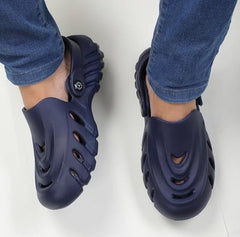 The Sunshine - Men Navy Clogs/Sandals with Adjustable Back Strap | Comfortable & Lightweight| Stylish & Anti-Skid| Waterproof