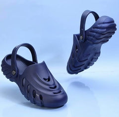 The Sunshine - Men Navy Clogs/Sandals with Adjustable Back Strap | Comfortable & Lightweight| Stylish & Anti-Skid| Waterproof