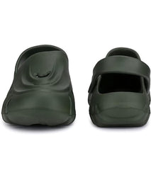 The Sunshine - Men Army green Clogs/Sandals with Adjustable Back Strap | Comfortable & Lightweight| Stylish & Anti-Skid| Waterproof
