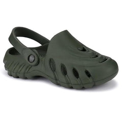 The Sunshine - Men Army green Clogs/Sandals with Adjustable Back Strap | Comfortable & Lightweight| Stylish & Anti-Skid| Waterproof