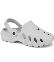 The Sunshine - Men Grey Clogs/Sandals with Adjustable Back Strap | Comfortable & Lightweight| Stylish & Anti-Skid| Waterproof