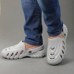 The Sunshine - Men Grey Clogs/Sandals with Adjustable Back Strap | Comfortable & Lightweight| Stylish & Anti-Skid| Waterproof