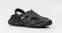 The Storm - Men Black Clogs/Sandals with Adjustable Back Strap | Comfortable & Lightweight| Stylish & Anti-Skid| Waterproof
