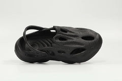 The Storm - Men Black Clogs/Sandals with Adjustable Back Strap | Comfortable & Lightweight| Stylish & Anti-Skid| Waterproof