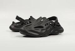 The Storm - Men Black Clogs/Sandals with Adjustable Back Strap | Comfortable & Lightweight| Stylish & Anti-Skid| Waterproof