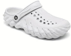The Ocean - Men White Clogs/Sandals with Adjustable Back Strap | Comfortable & Lightweight| Stylish & Anti-Skid| Waterproof