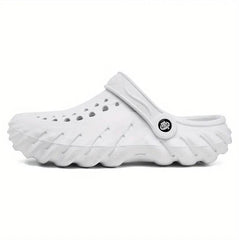 The Ocean - Men White Clogs/Sandals with Adjustable Back Strap | Comfortable & Lightweight| Stylish & Anti-Skid| Waterproof