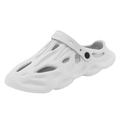 The Storm - Men White Clogs/Sandals with Adjustable Back Strap | Comfortable & Lightweight| Stylish & Anti-Skid| Waterproof