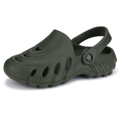 The Sunshine - Men Army green Clogs/Sandals with Adjustable Back Strap | Comfortable & Lightweight| Stylish & Anti-Skid| Waterproof