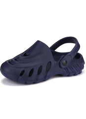 The Sunshine - Men Navy Clogs/Sandals with Adjustable Back Strap | Comfortable & Lightweight| Stylish & Anti-Skid| Waterproof
