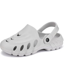 The Sunshine - Men Grey Clogs/Sandals with Adjustable Back Strap | Comfortable & Lightweight| Stylish & Anti-Skid| Waterproof